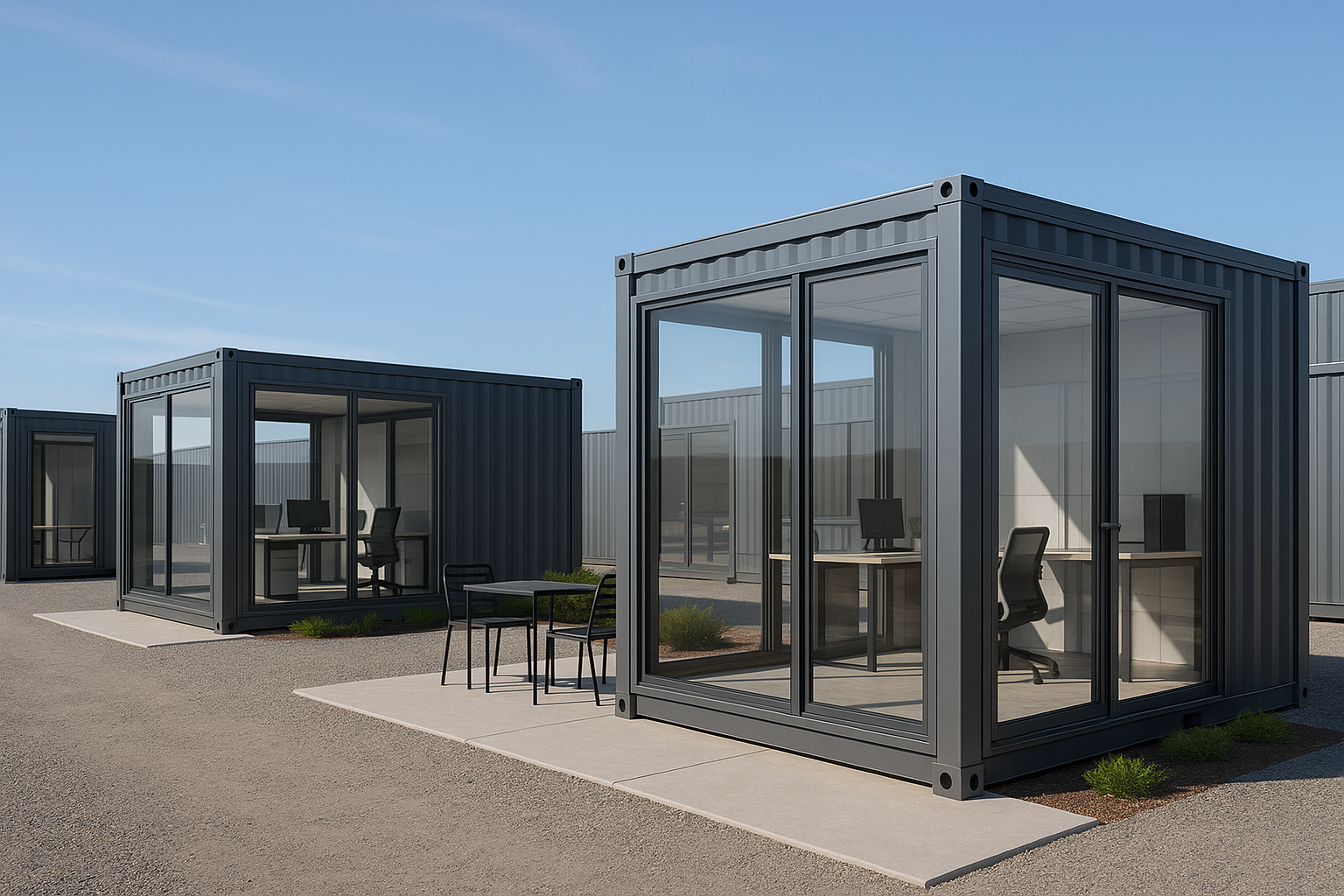 Ưu điểm thiết kế chính của văn phòng container Prefab so với xây dựng truyền thống là gì?