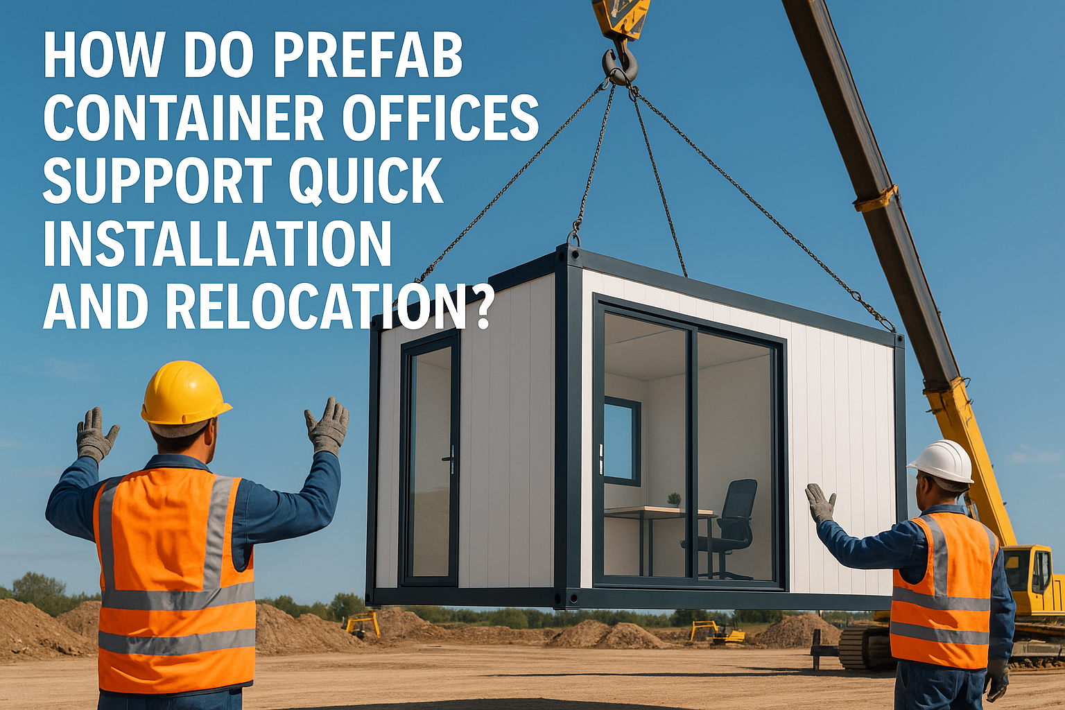 Văn phòng container Prefab hỗ trợ lắp đặt và di dời nhanh chóng như thế nào?