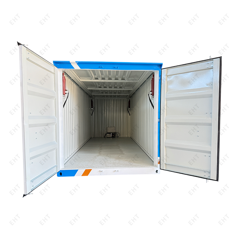 Container mở cánh thủy lực 20ft để tích hợp thiết bị và hậu cần