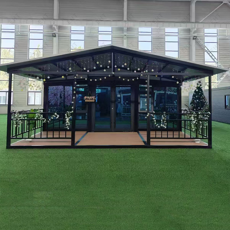 Nhà container có thể mở rộng cánh đôi 20ft Đơn vị sống di động đúc sẵn